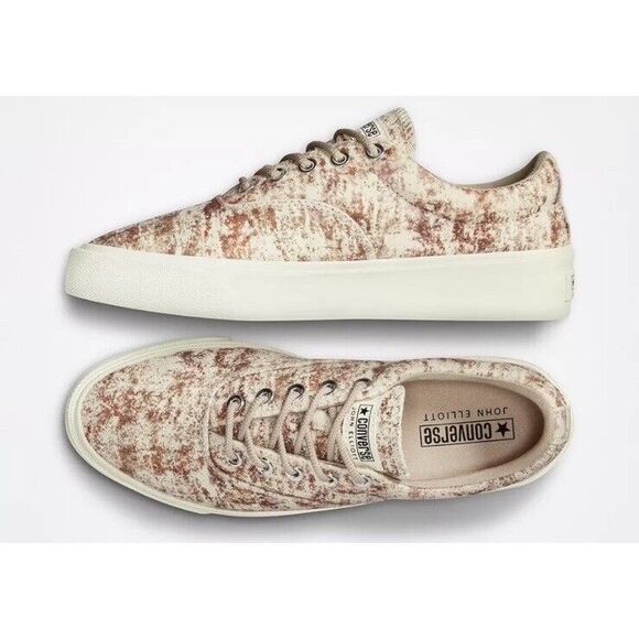 Converse x John Elliot Skid Grip OX Shoes 172577C White Brown Tan Size 10 W main image 11